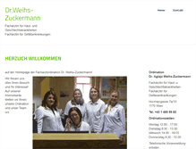 Tablet Screenshot of hautarztonline.at